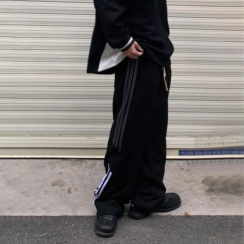 A02 Casual Pants Unisex Black-4