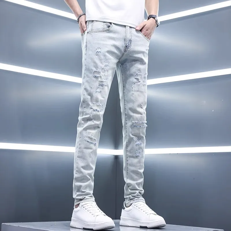 TESTUNG Classic And Versatile Jeans Men's-3