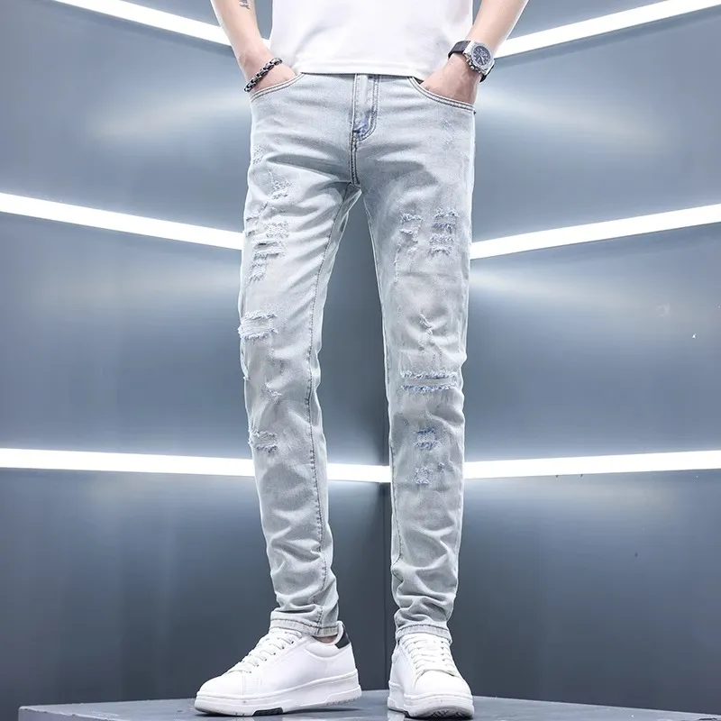 TESTUNG Classic And Versatile Jeans Men's-2