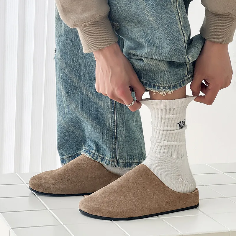 15 MINS Rubber Sole Closed Toe Slippers Unisex-3