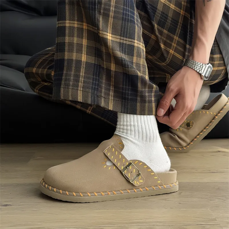 15 MINS Rubber Sole Stitching Abrasion Resistant Slip Resistant Birkenstock Shoes Unisex-5
