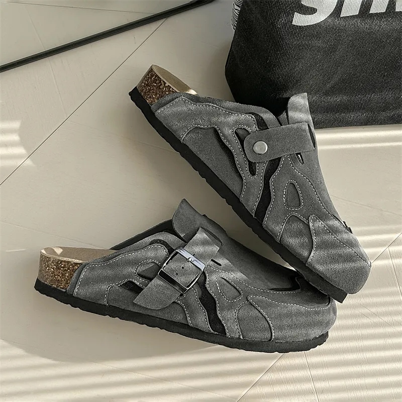 15 MINS Rubber Sole Stitching Abrasion Resistant Slip Resistant Closed Toe Slippers Unisex-15