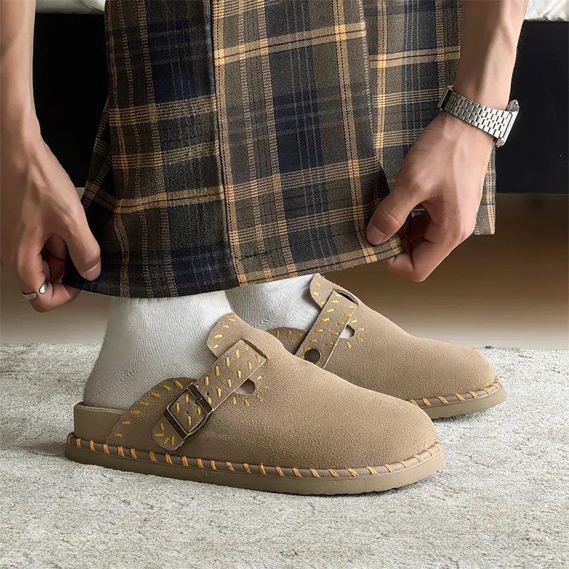 15 MINS Rubber Sole Stitching Abrasion Resistant Slip Resistant Birkenstock Shoes Unisex-3