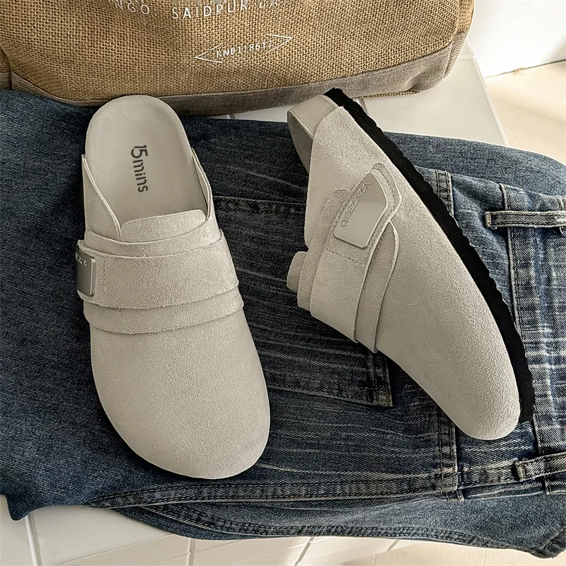 15 MINS Stitching Slip Resistant Closed Toe Slippers Unisex-13
