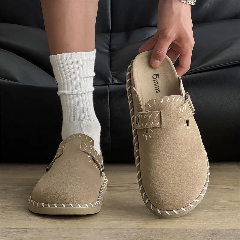 15 MINS Rubber Sole Stitching Abrasion Resistant Slip Resistant Birkenstock Shoes Unisex-17