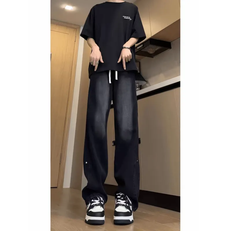 MORii Jeans Unisex Charcoal Black-4