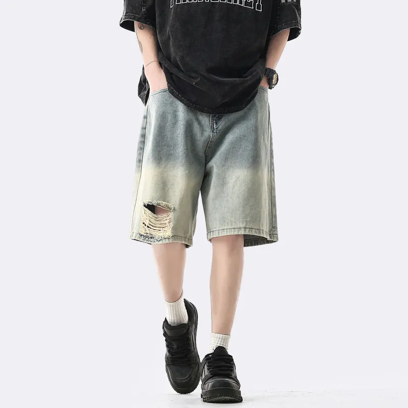 Colorful Creations Denim Shorts Unisex-2