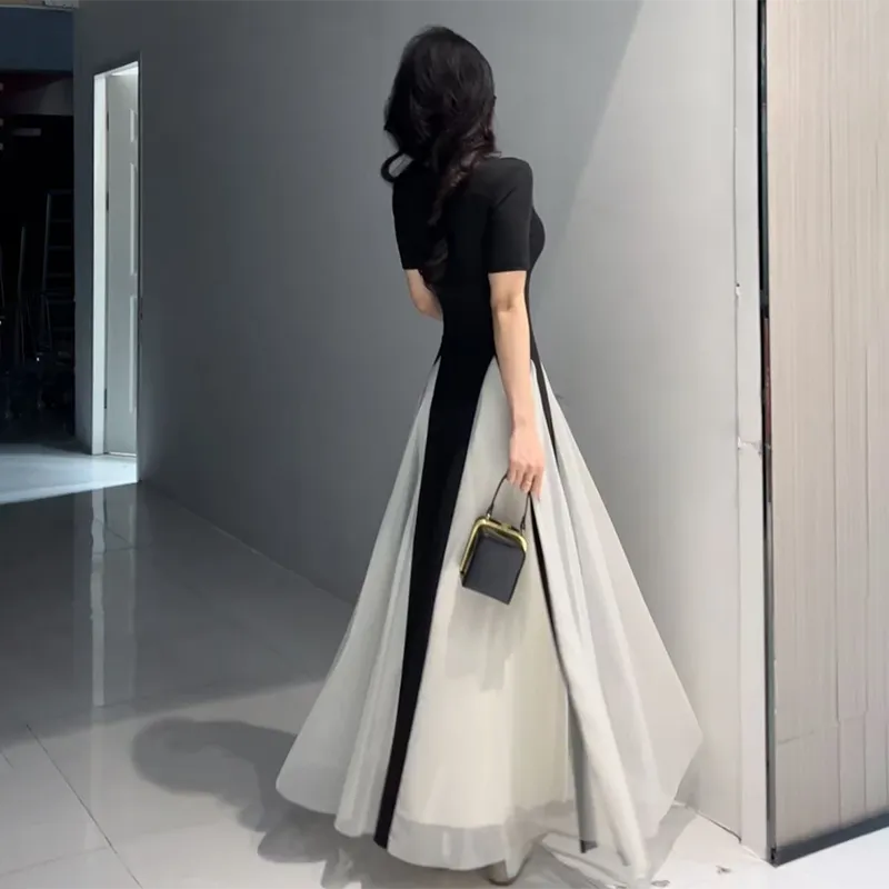 KUNZHUDAXIANG Short Sleeved Dress Women's-4