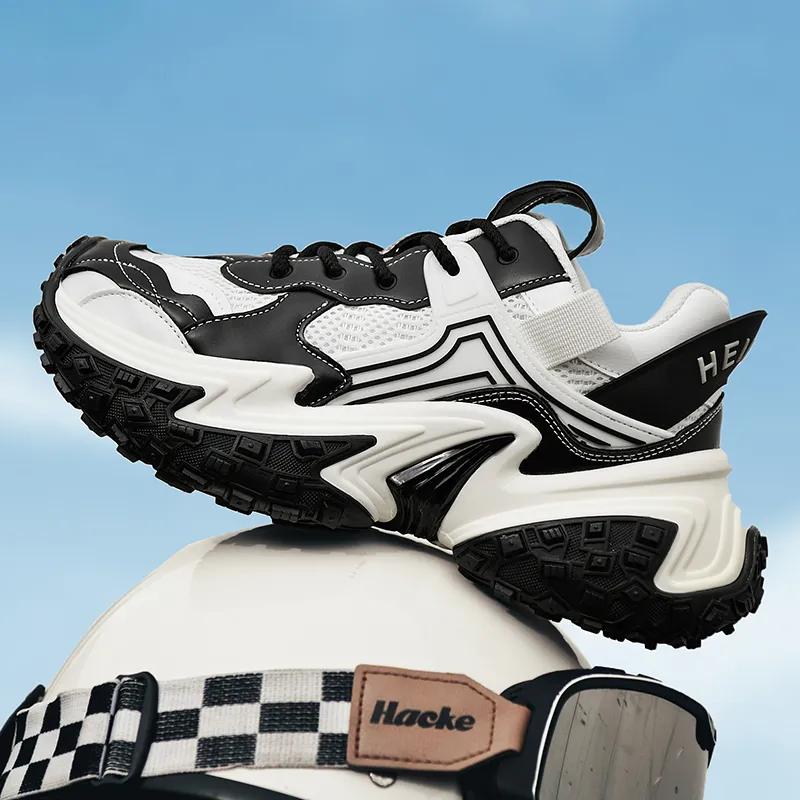 IMAU Shock Absorbers With Slip Resistant Features Mid Top Chunky Sneakers Unisex-1
