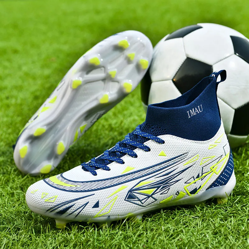 IMAU HG Rubber Short Studs FG Rubber Long Studs TT Rubber Broken Studs Breathable Soccer Shoes Unisex-7