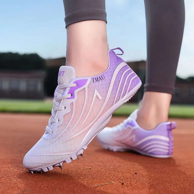 IMAU Slip Resistant And Breathable Functionality Track And Field Shoes Women's Low Top-9