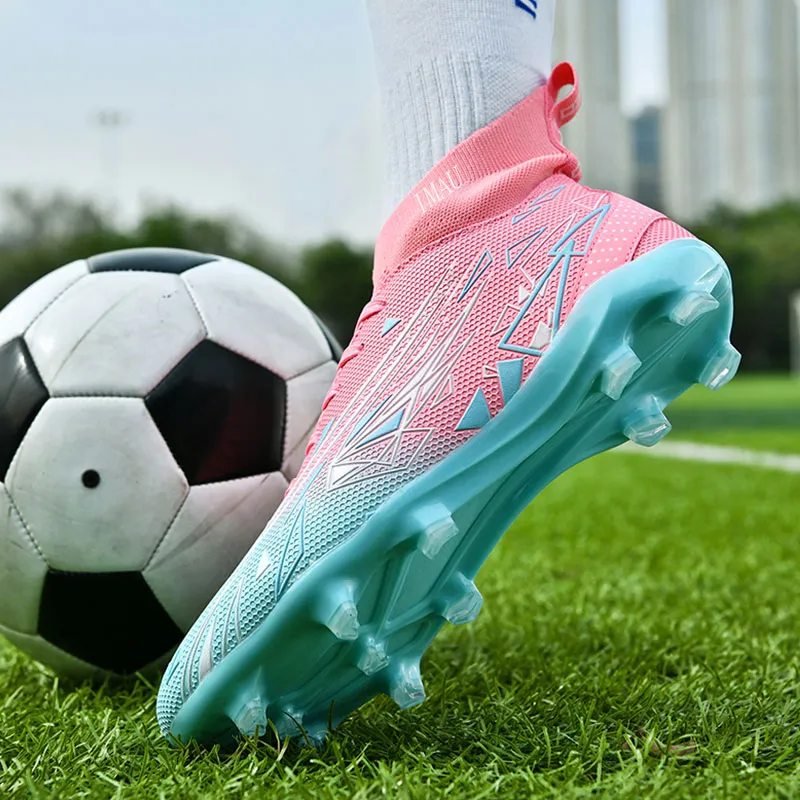 IMAU HG Rubber Short Studs FG Rubber Long Studs TT Rubber Broken Studs Breathable Soccer Shoes Unisex-2