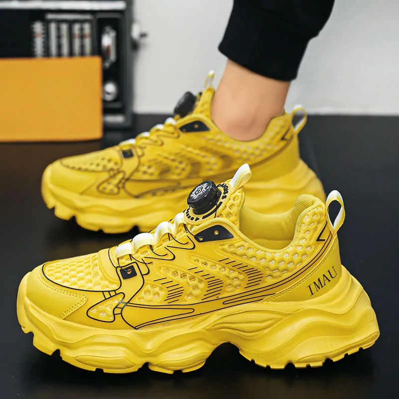 IMAU Breathable Low Top Chunky Sneakers Unisex-16