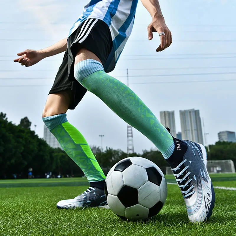 IMAU HG Rubber Short Studs FG Rubber Long Studs TT Rubber Broken Studs Breathable Soccer Shoes Unisex-10