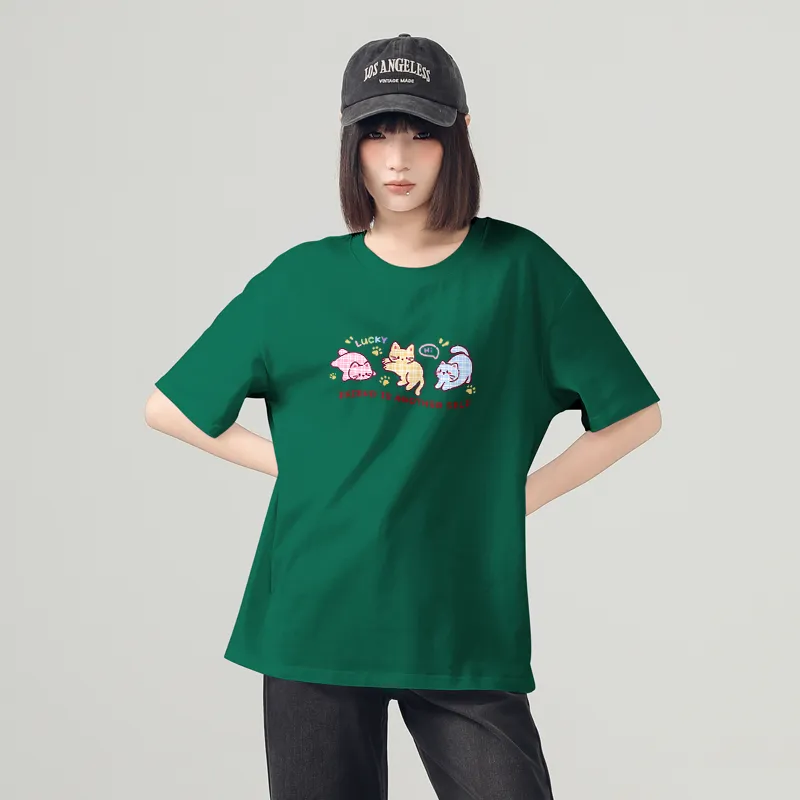 JEANSWEST Drop Shoulder Sleeve T Shirt Women's-2