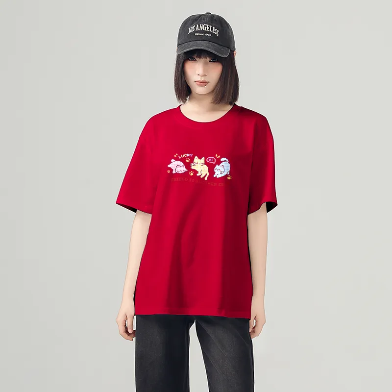 JEANSWEST Drop Shoulder Sleeve T Shirt Women's-22