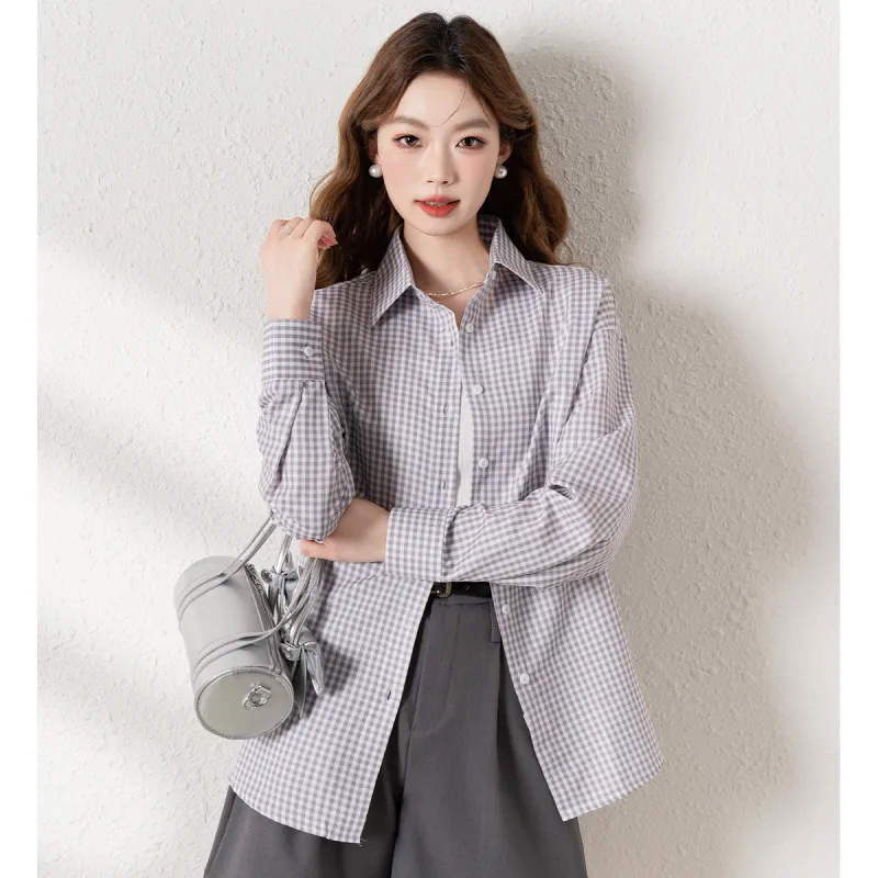 JEANSWEST Shirt Women's Light Gray-3