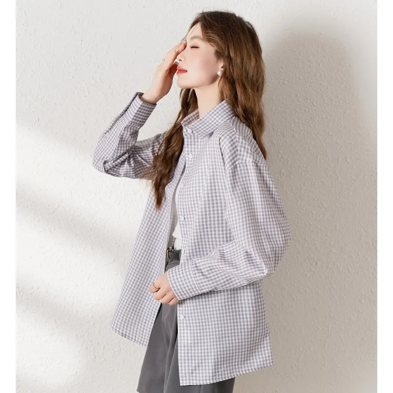 JEANSWEST Shirt Women's Light Gray-5