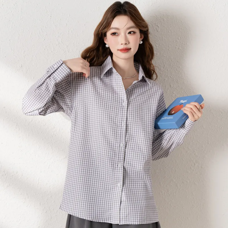 JEANSWEST Shirt Women's Light Gray-6