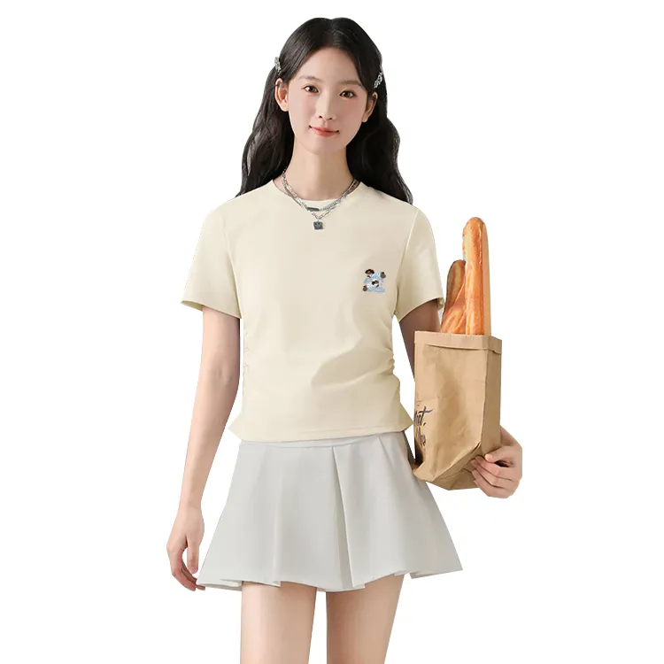 JEANSWEST Set in Sleeve T Shirt Women's-1