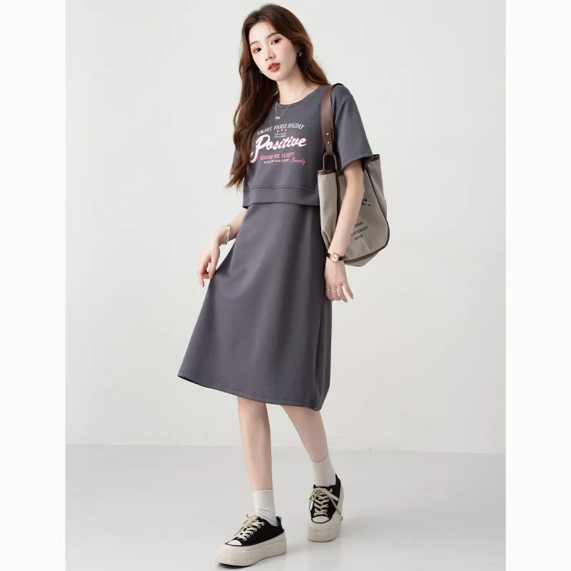 JEANSWEST Short Sleeved Dress Women's-1