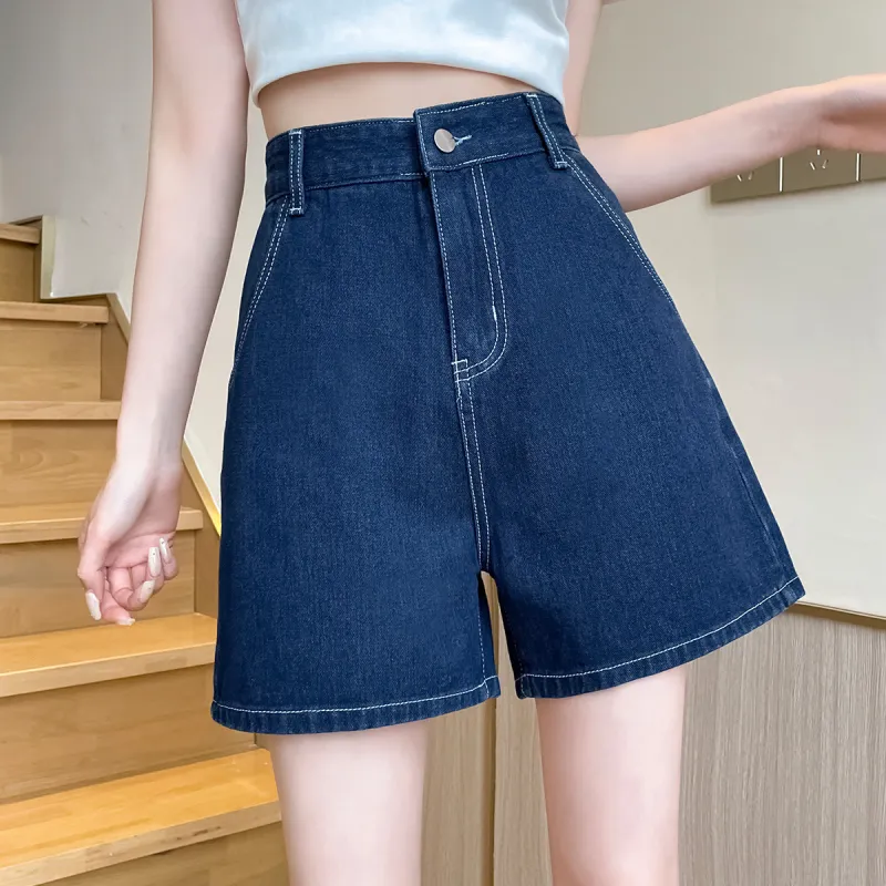 JEANSWEST Denim Shorts Women's Blue-2