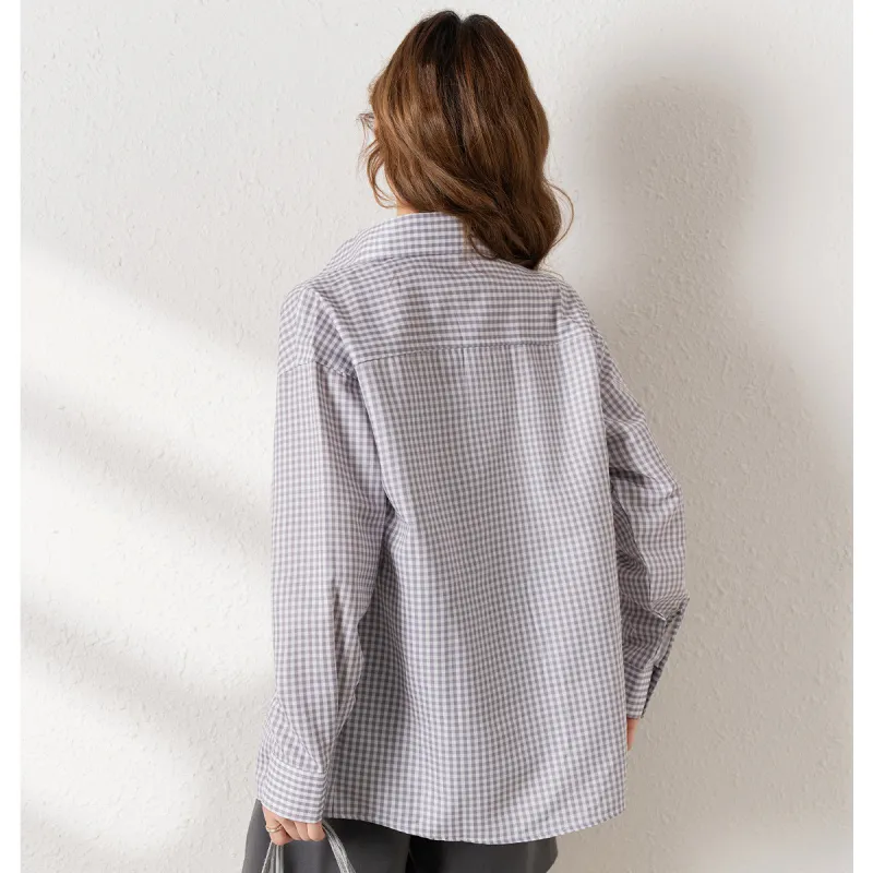JEANSWEST Shirt Women's Light Gray-1