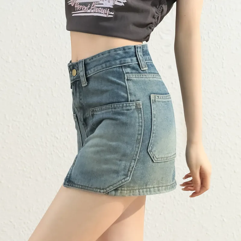 JEANSWEST Denim Short Skirts Women's-3