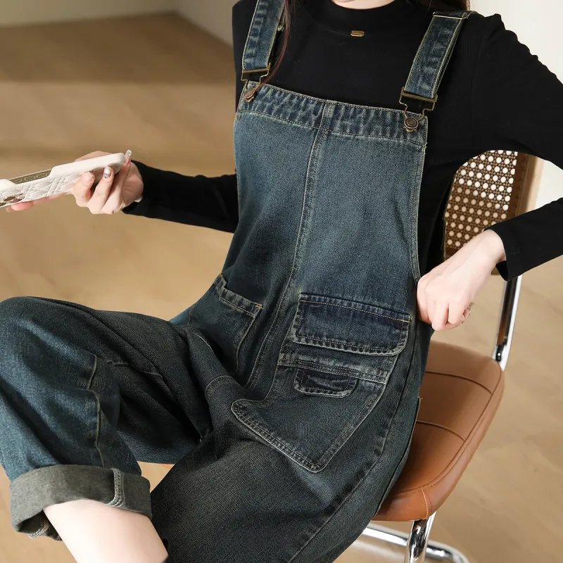 JEANSWEST Overalls Women's Nostalgic Blue-2