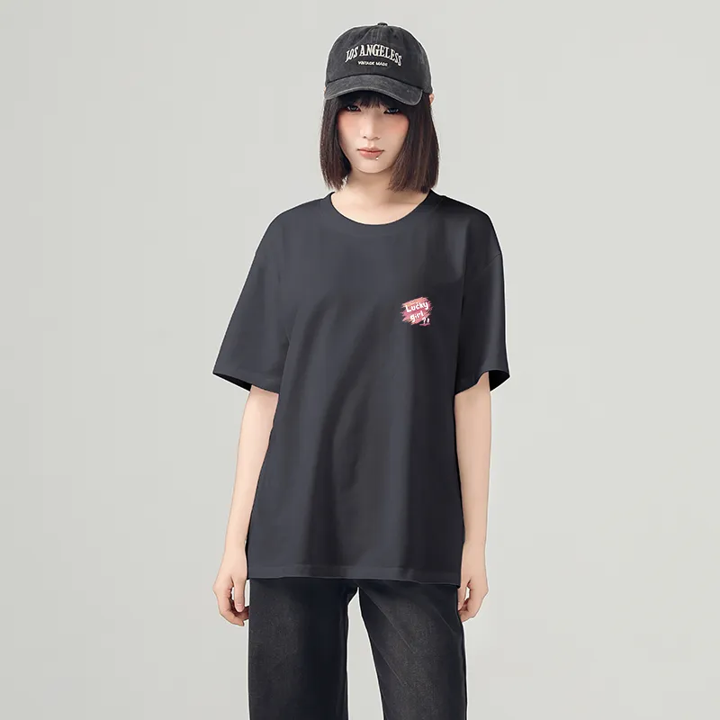 JEANSWEST Drop Shoulder Sleeve T Shirt Women's-6