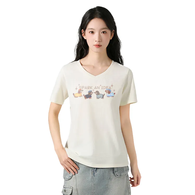 JEANSWEST Set in Sleeve T Shirt Women's-14