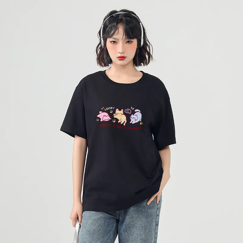 JEANSWEST Drop Shoulder Sleeve T Shirt Women's-34