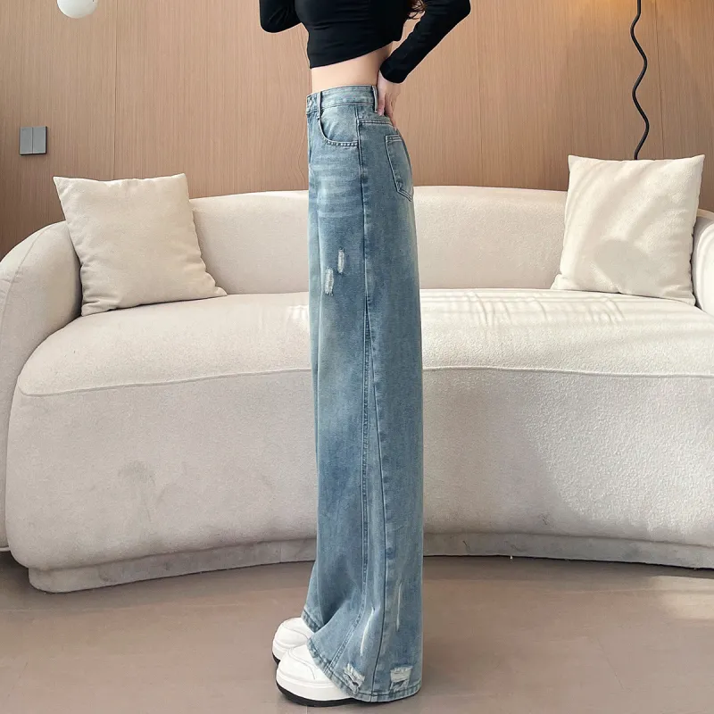 JEANSWEST Jeans Women's Nostalgic Blue-8