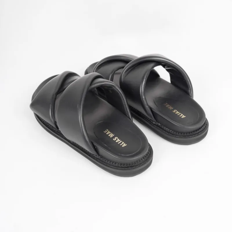 ALIAS MAE Rubber Sole Slip Resistant Odor Resistant Slide Slippers Women's-28