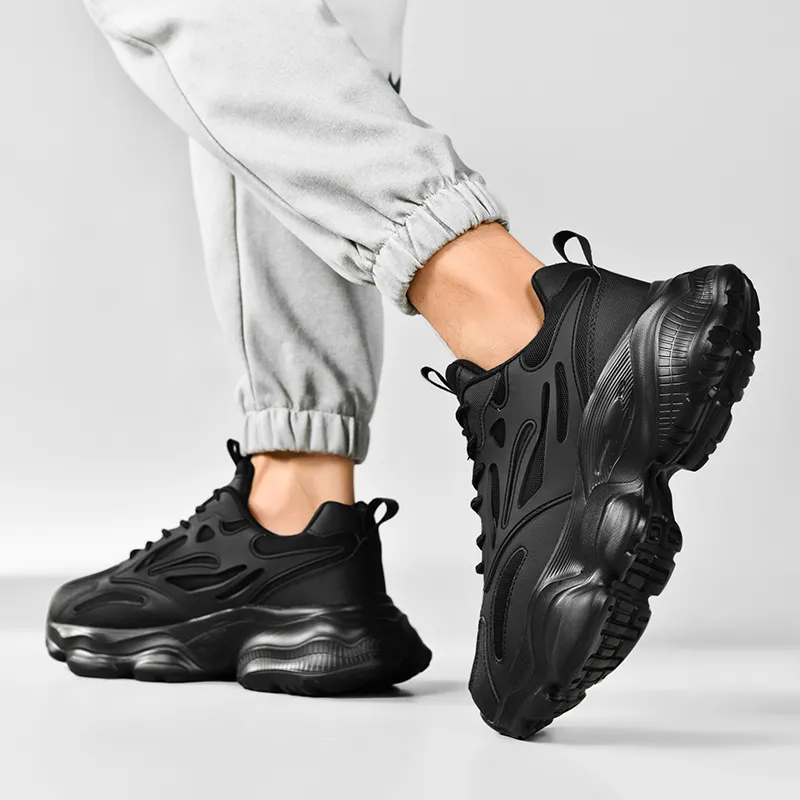 Colorful Creations Slip Resistant, Abrasion Resistant, Breathable, Lightweight Low Top Chunky Sneakers Men's-3