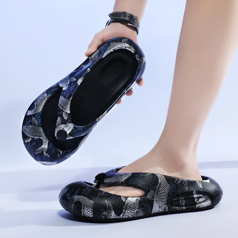 Colorful Creations EVA Quiet Abrasion Resistant Slip Resistant Quick Dry Flip Flops Men's-7