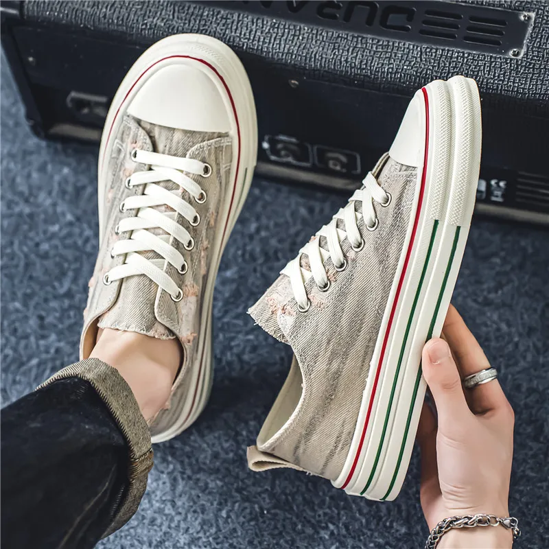 Colorful Creations Slip Resistant, Abrasion Resistant, Lightweight Low Top Canvas Shoes Men's Box-8