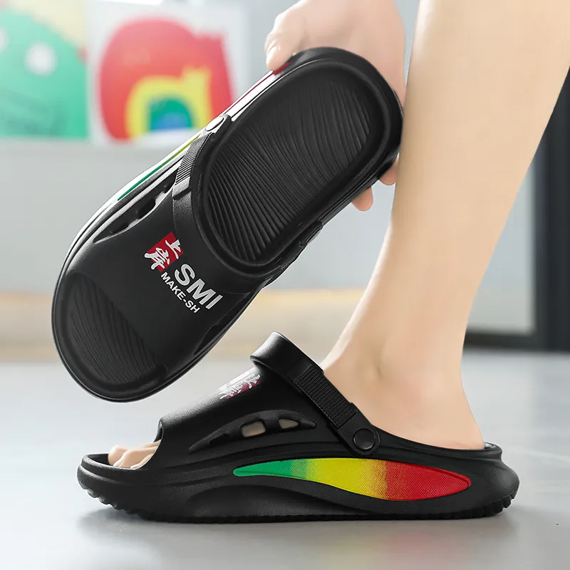 Colorful Creations EVA Quiet, Slip Resistant, Quick Dry Slide Slippers Men's-6