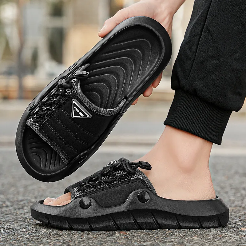 Colorful Creations Quiet, Slip Resistant, Quick Dry Slide Slippers Men's-8