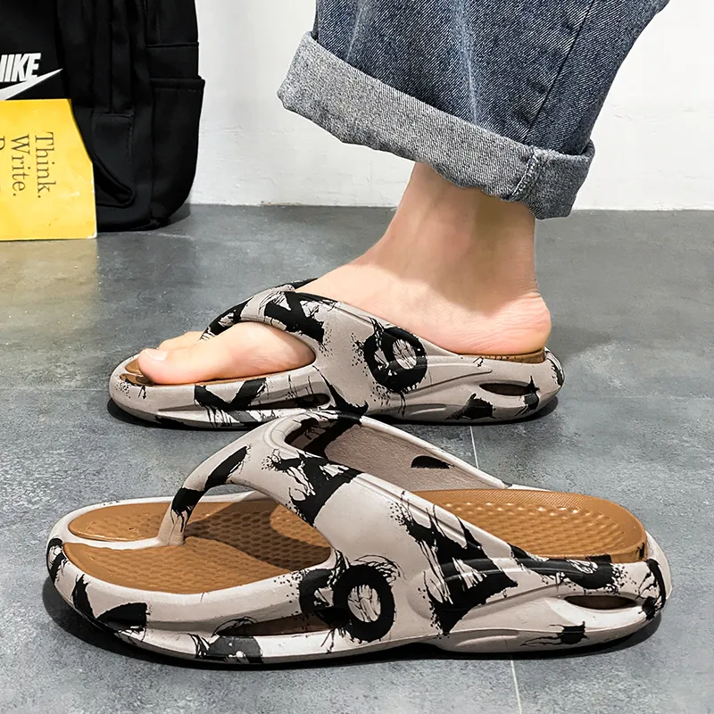 Colorful Creations EVA Quiet Odor Resistant Abrasion Resistant Slip Resistant Quick Dry Flip Flops Men's Box-5