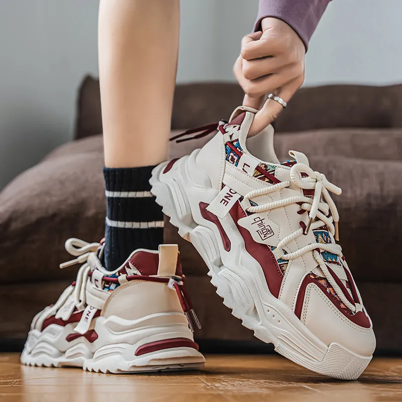 Colorful Creations Anti Slip Wear Resistant Low Top Chunky Sneakers Men's-9