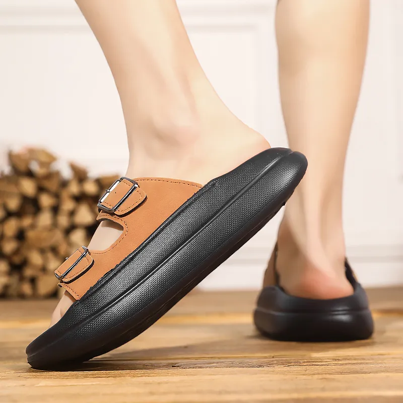 Colorful Creations EVA Stitching Quiet, Slip Resistant, Quick Dry Slide Slippers Men's Box-9