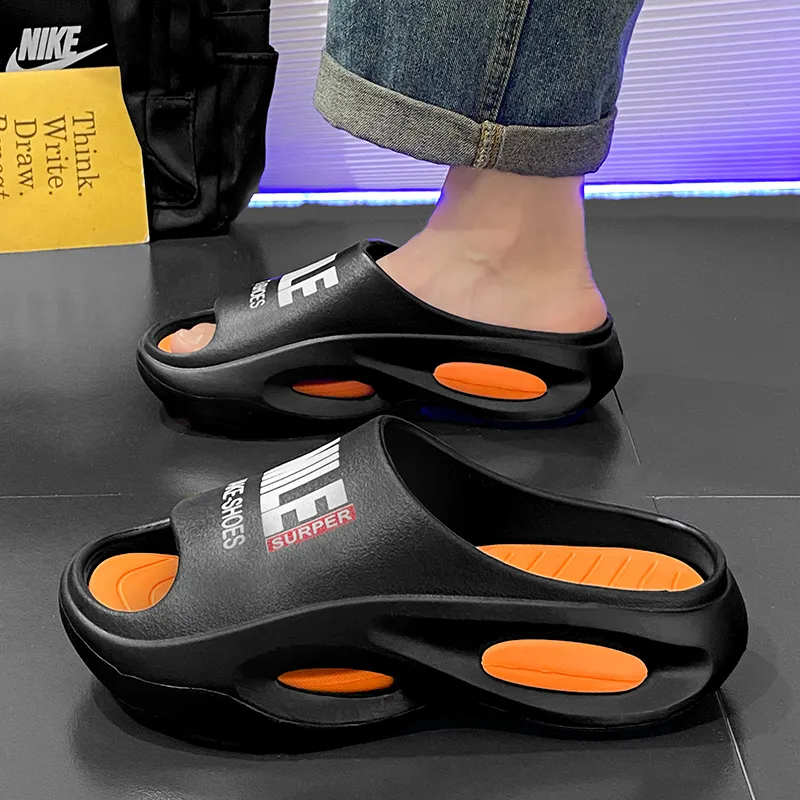 Colorful Creations Quiet, Slip Resistant, Quick Dry Slide Slippers Men's-6