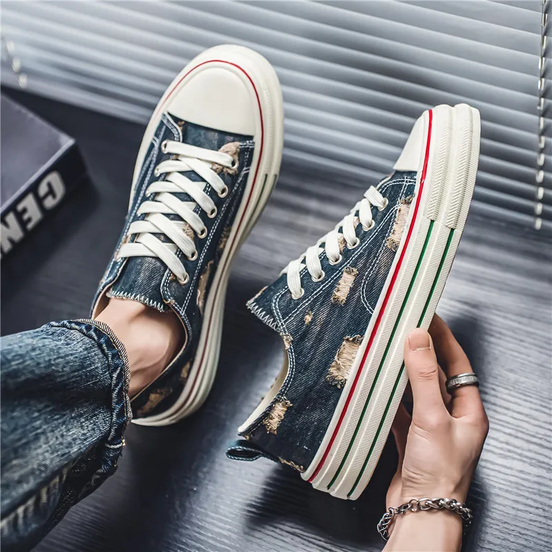 Colorful Creations Slip Resistant, Abrasion Resistant, Lightweight Low Top Canvas Shoes Men's Box-2