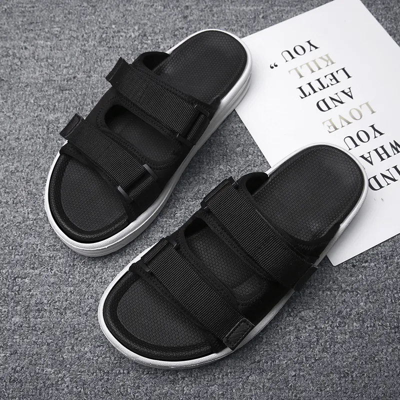 Colorful Creations EVA Rubber Sole Quiet, Slip Resistant, Quick Dry Slide Slippers Men's-6