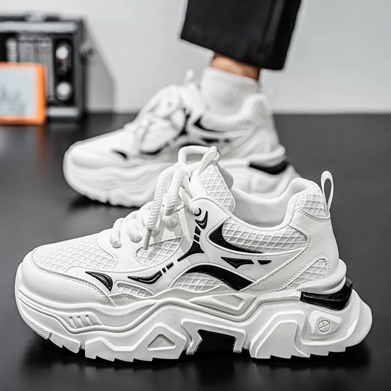 Colorful Creations Anti Slip Wear Resistant Low Top Chunky Sneakers Men's-2
