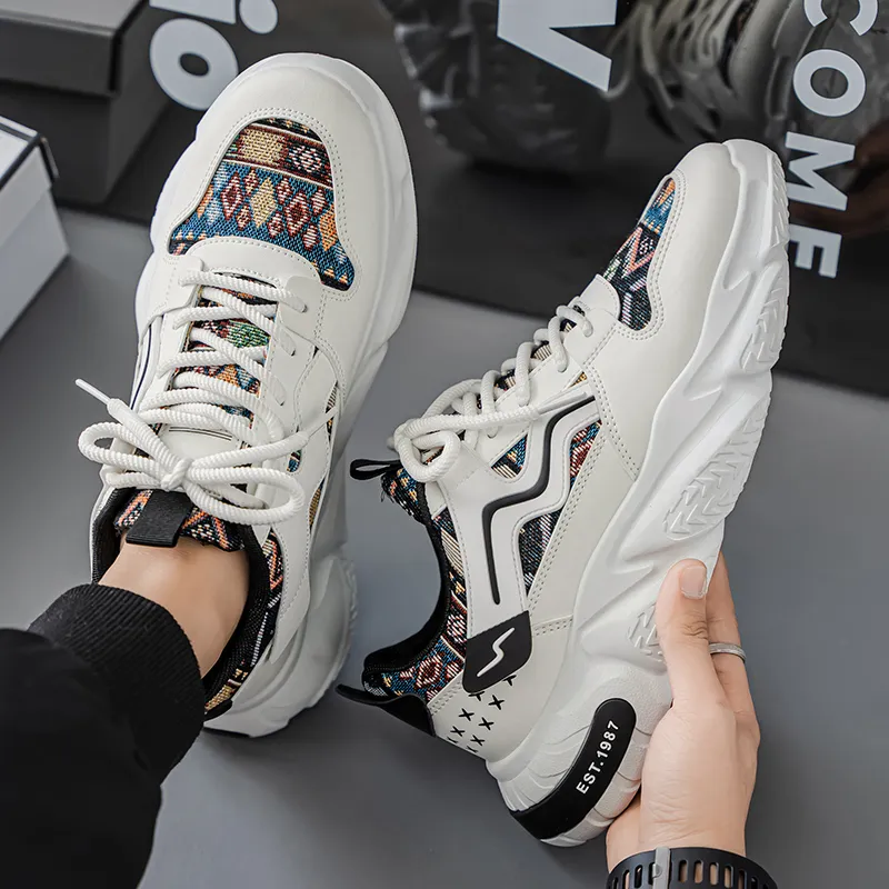 Colorful Creations Low Top Chunky Sneakers Men's-8