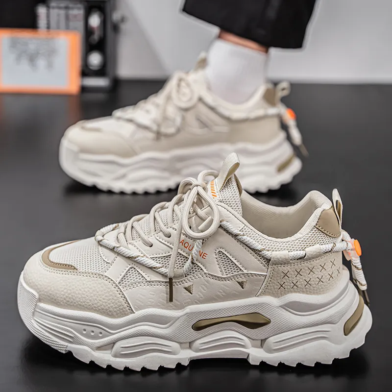 Colorful Creations Slip Resistant, Breathable, Lightweight Low Top Chunky Sneakers Men's-2