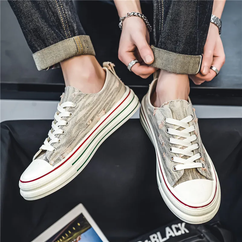 Colorful Creations Slip Resistant, Abrasion Resistant, Lightweight Low Top Canvas Shoes Men's Box-11