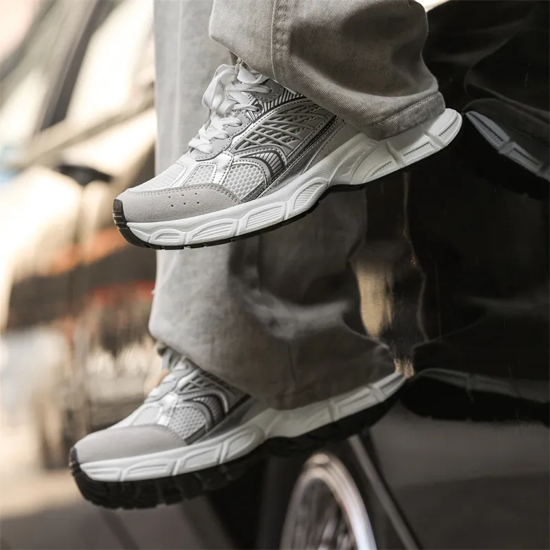 Colorful Creations Slip Resistant, Abrasion Resistant, Breathable Low Top Chunky Sneakers Men's-4